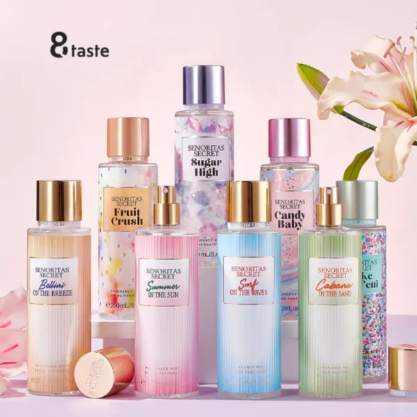 250ML Vanilla Perfume Flower Fruit Fragrance Mist Woman Date Scent Long-Lasting Good Girl Parfume Body Spray Car Air Freshener