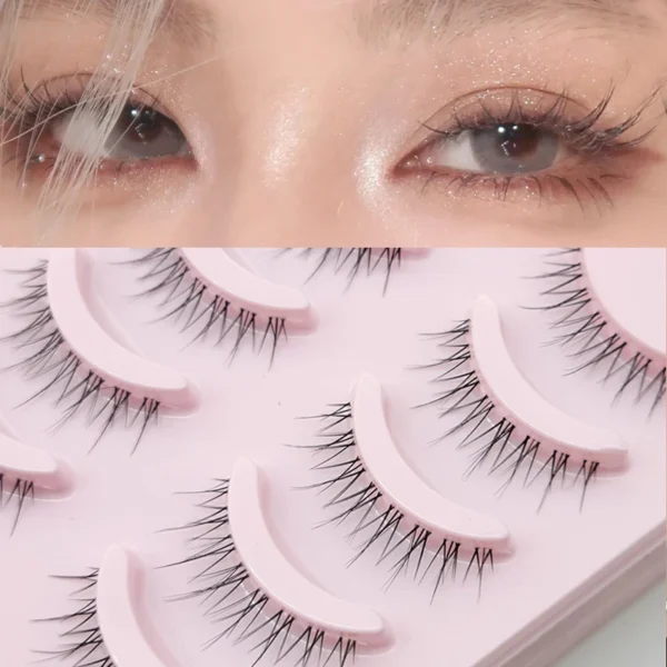 New Manga Lashes Soft Natural Eyelashes Thick False Eyelashes Manga Eyelashes Daily Dating Makeup Eyelashes Lashes Wispy - Image 6