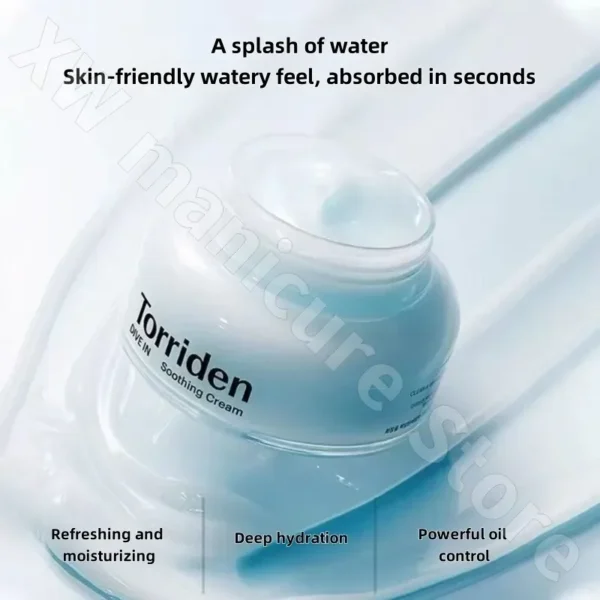 Torriden Gel Facial Cream Refreshing Hydrating Moisturizing Soothing Repair Brightening Skin Tone Facial Care Cream 100ml - Image 2