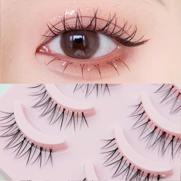 New Manga Lashes Soft Natural Eyelashes Thick False Eyelashes Manga Eyelashes Daily Dating Makeup Eyelashes Lashes Wispy - Image 5