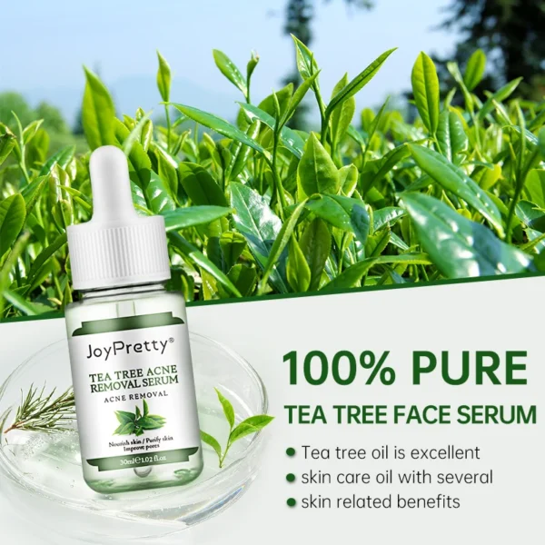 JoyPretty Acne Treatment Face Cream Tea Tree Serum Cleaning Pimple Acne Removal Repair Pores Korean Cosmetics Skin Care Kit 6pcs - Image 2