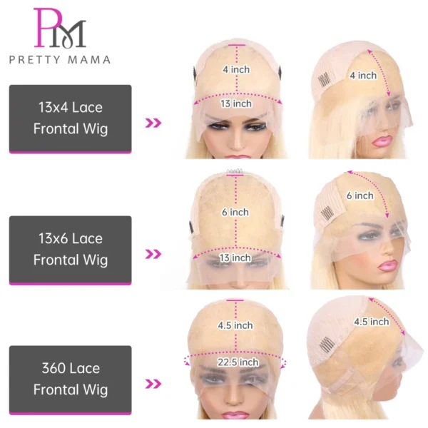Honey Blonde 13x4 13x6 360 Transparent 613 HD Lace Frontal Wig Brazilian Body Wave Lace Front Wig Human Hair On Sale Clearance - Image 6