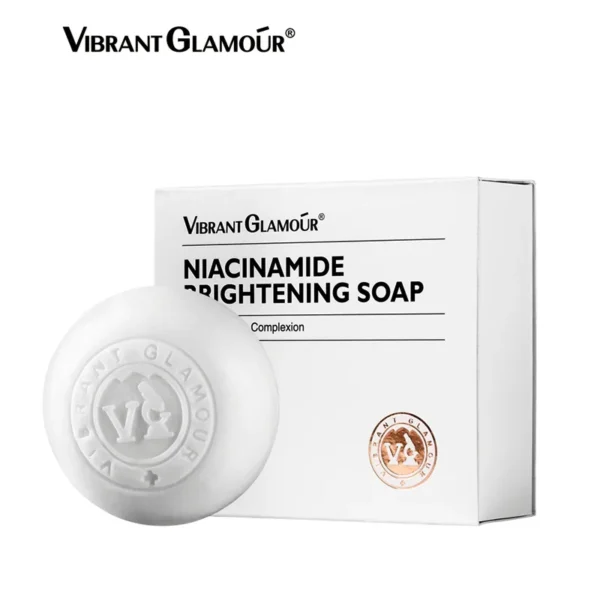 VIBRANT GLAMOUR Niacinamide Handmade Soap Whitening Deep Cleansing Exfoliation Can Be Used For Face Body Cleansing 100G