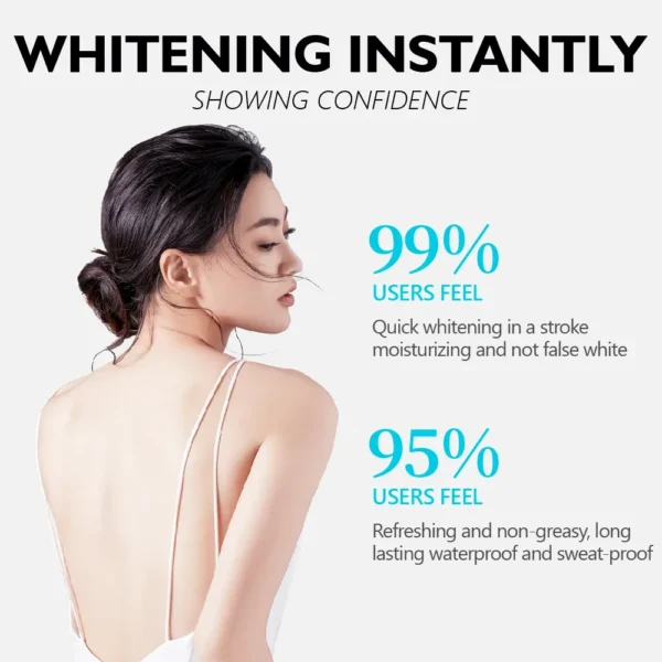 VIBRANT GLAMOUR Whitening Cream Rapid Skin Bleaching Cream Moisturizing 10% Niacinamide Lightening Body Lotion - Image 6