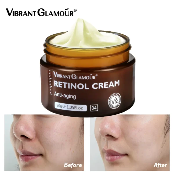 Containing 2.5% Retinol Face Cream Moisturizing Deep Moisturizing, Easy To Absorb Facial Skin Care 30G 10PCS - Image 2