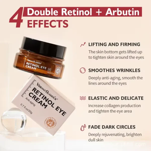 Vibrant Glamour Retinol Eye Cream Moisturizing And Antioxidant 30G 10PCS - Image 4