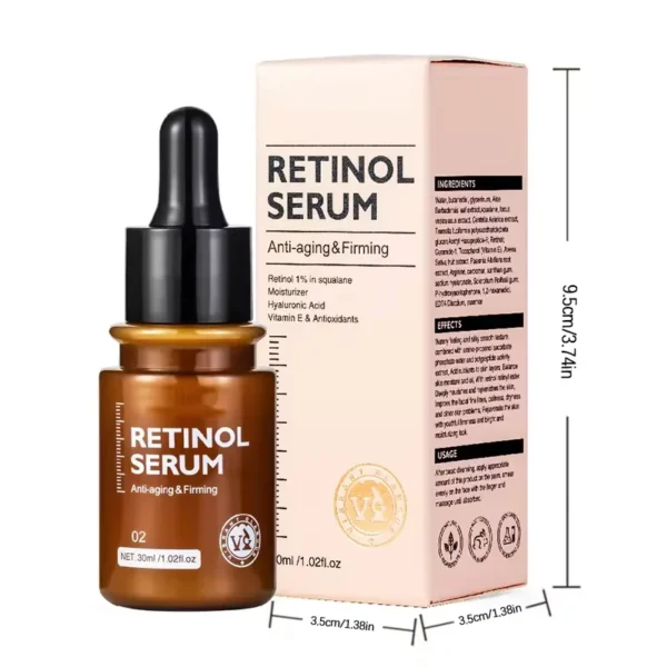 VIBRANT GLAMOUR Retinol Serum Moisturizing Facial Care 30ML 10PCS - Image 2