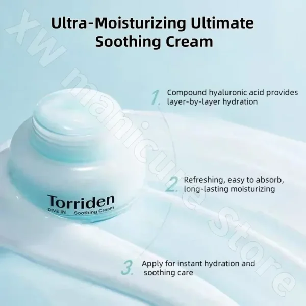 Torriden Gel Facial Cream Refreshing Hydrating Moisturizing Soothing Repair Brightening Skin Tone Facial Care Cream 100ml - Image 5