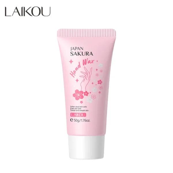 LAIKOU Sakura Hand Wax Moisturizing Hands Exfoliating Calluses Anti-Aging Hand Exfoliator Scrub Hands Peeling Masks Skin Care - Image 5