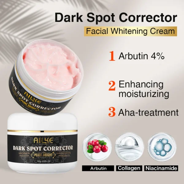 Ailke Facial and Body Dark Spot Correction Cream, Whitening Skin, Reducing Sun Dark Spot, Age Spot, Freckles, Melanin, and Melas - Image 2