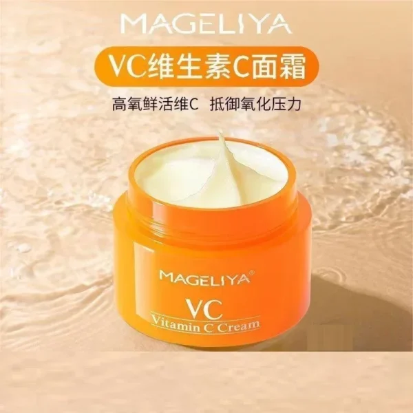 Thailand MAGELIYA VC Cream Whiten Cream Brightening Vitamin C Moisturising Oil Control Nourishing Complexion Skin Care Product