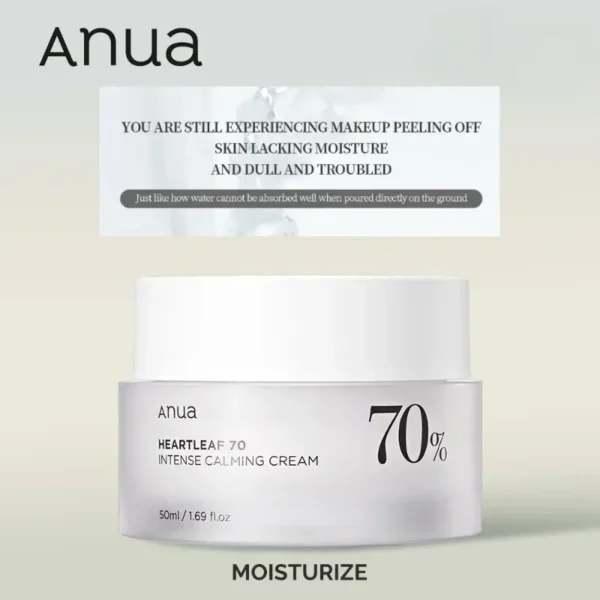 ANUA facials skin care product Heartleaf 70 high quality korean creams for the face 50ml ordinary original products