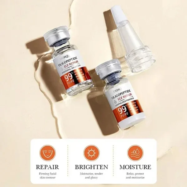 Facial Serum Yeast Freeze-Dried Power Skin Care Set Shrink Pores Moisturizing Brighten Anti Aging Peptides Essence - Image 4